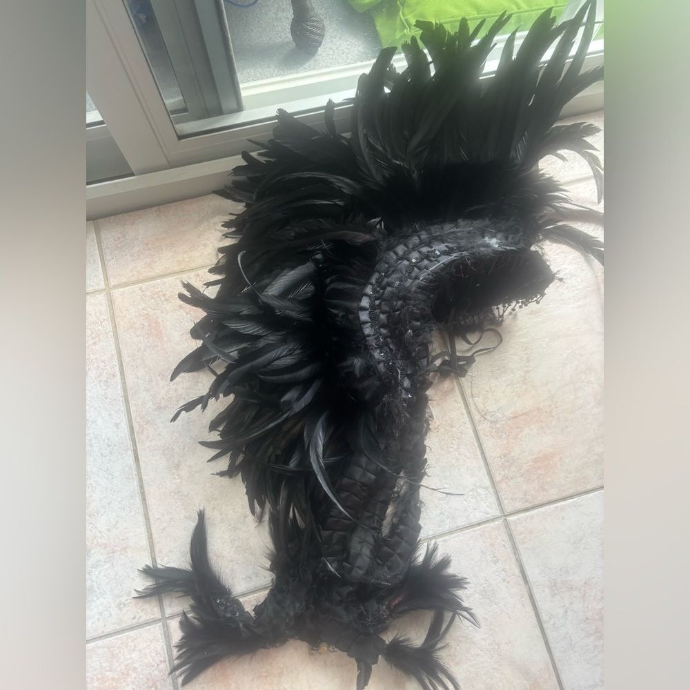 Feather Mohawk headdress headpiece festival event hairpiece warrior dancers drag